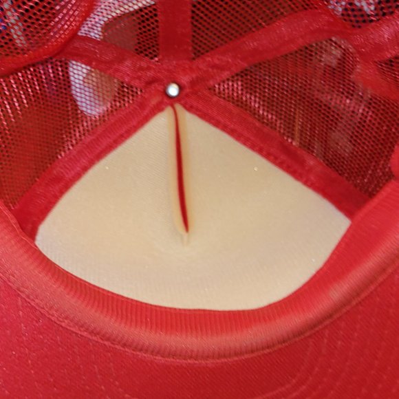 Vintage The Official Coca-Cola Classic Snapback Red Trucker Hat - Picture 7 of 9